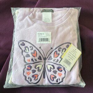 Cuddl Duds 2-Piece Fleece Pajama Set Girls 7/8 – Purple Butterfly (NWT)